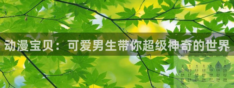 动漫天堂：动漫宝贝：可爱男生带你超级神奇的世界