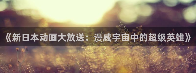 动漫天堂：《新日本动画大放送：漫威宇宙中的超级英雄》